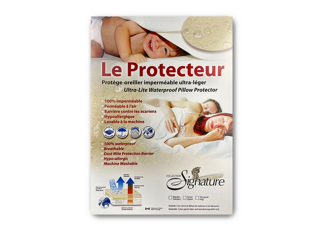 Protège oreiller imperméable et hyper respirant - Carton de 30