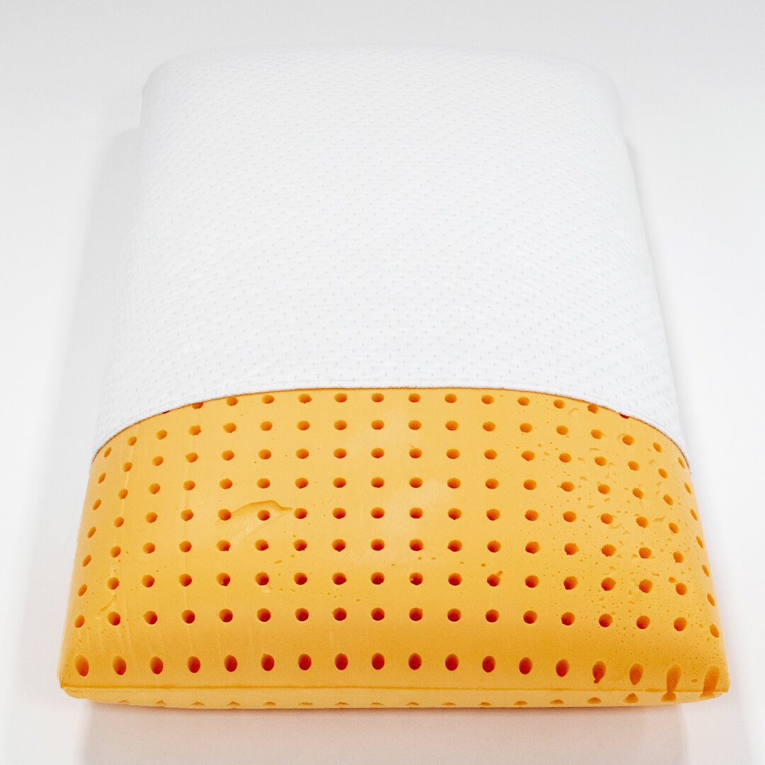 yellow memory foam pillow